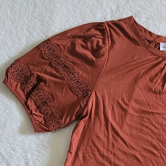 Chelsea & Theodore Puffy Sleeve Top - NWT - Picture 13 of 14